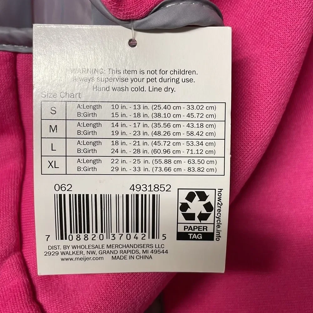 Pink and gray rain jacket